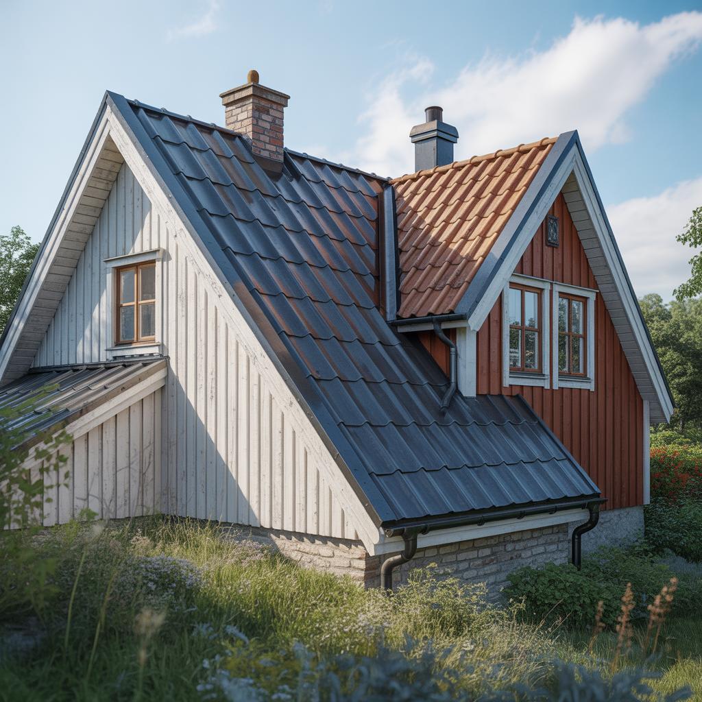 4.Hur paverkar lutningen hallbarhet och materialval pa taket