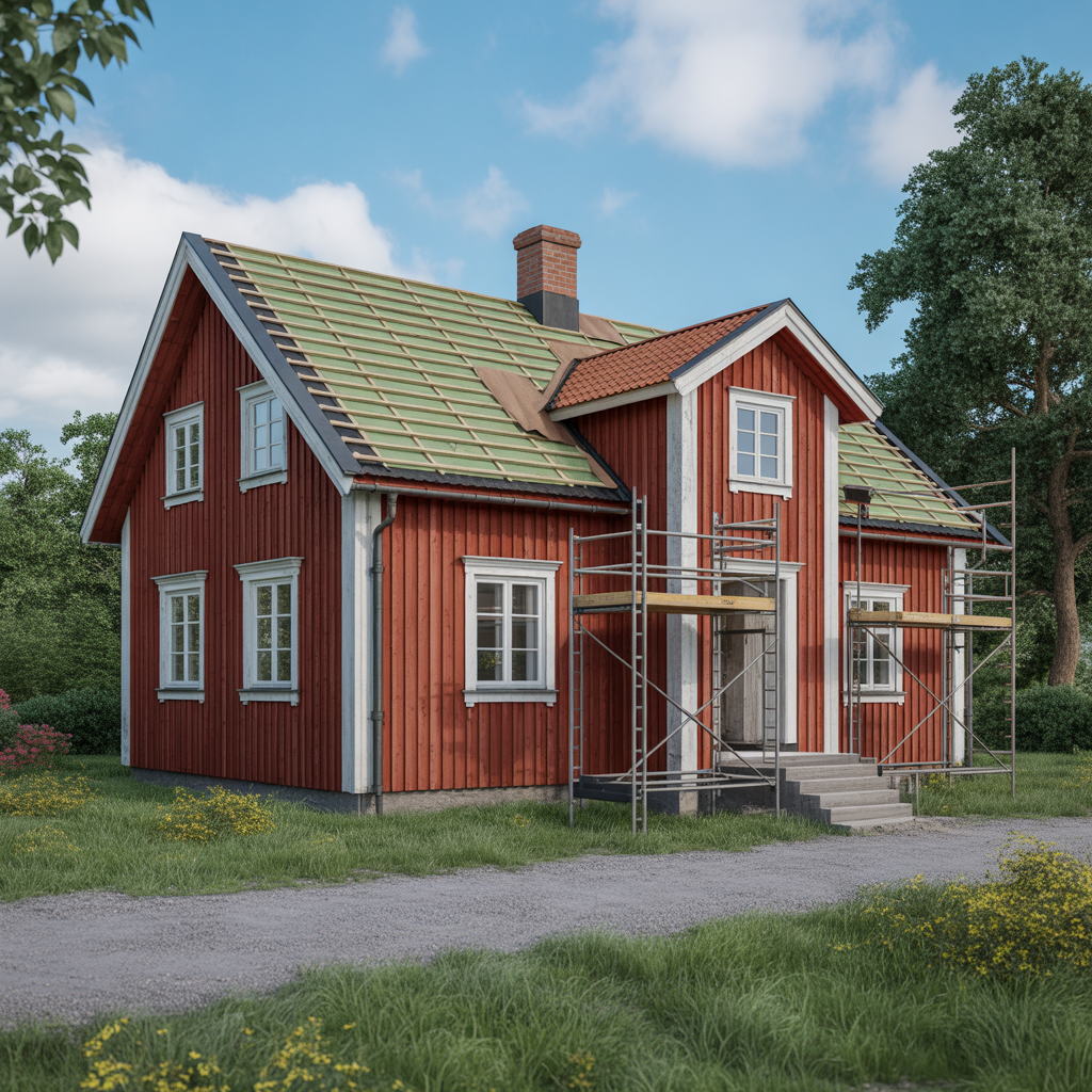 7.Nytt tak pa gammalt hus Det har bor du tanka pa