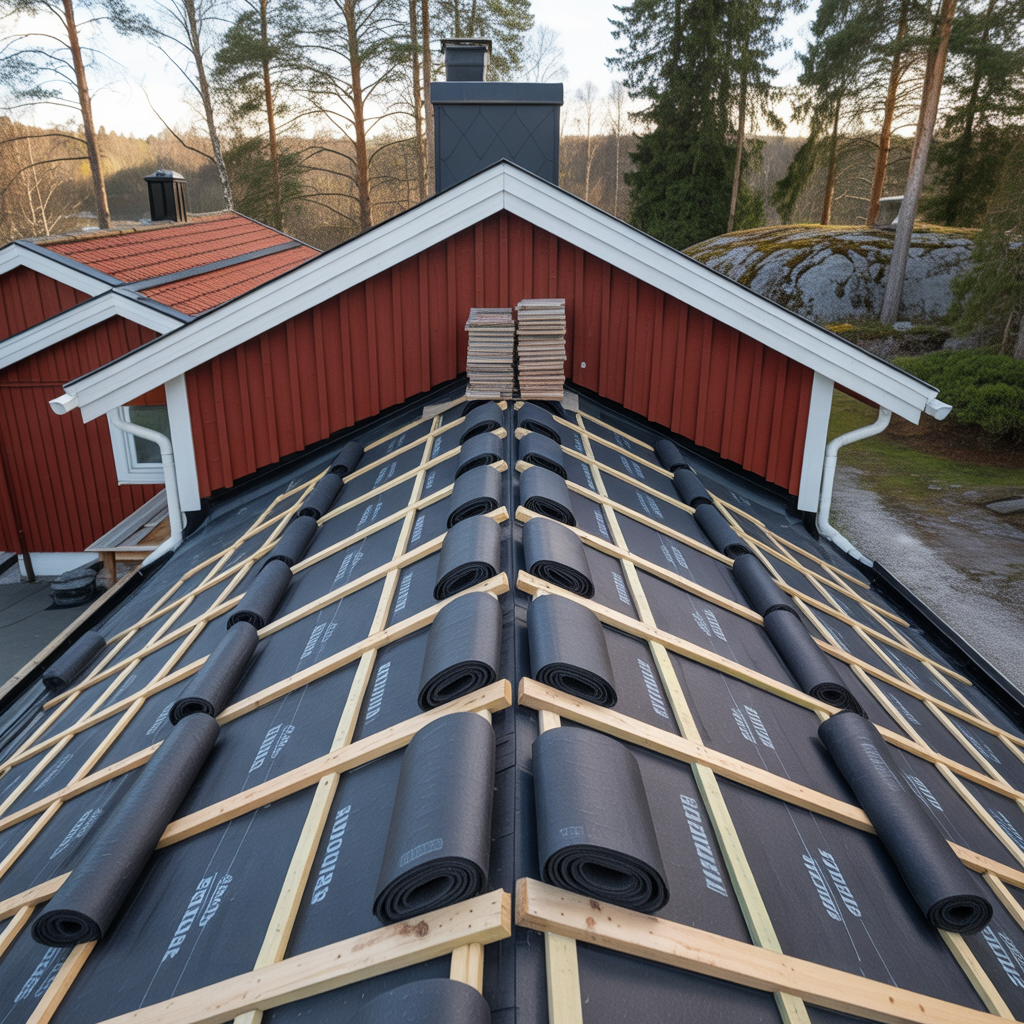 underlagspapp pa tak guide till val montage och kostnad