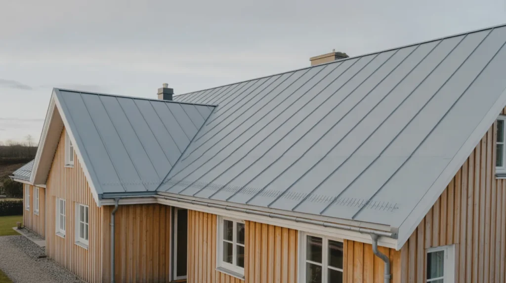 Lägga Bandtäckt plåt & Dubbelfalsat Plåttak
